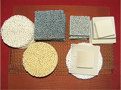 High Thermal Conductivity Foam Ceramic Filter for Non Ferrous Metals Improved Surface