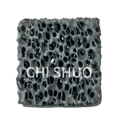 0.01mm Metal Filtration Sicilian Ceramic Foam Filter 30mm Customized Grey