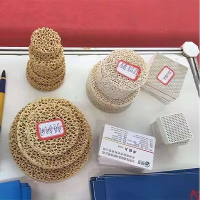 Customized Designs Alumina Foam Ceramic Filter Plate Casting Ceramic Foam Filter Block