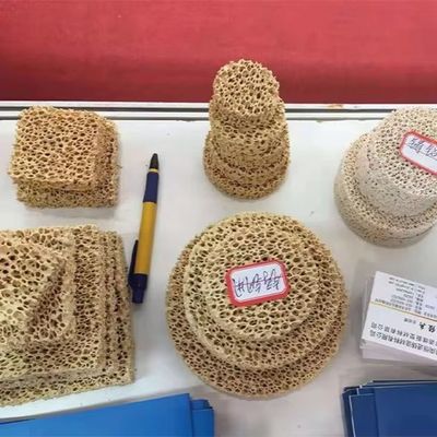 60 Customized Shape Ppi Zirconia Punching Ceramic Foam Filter Ceramic Plates