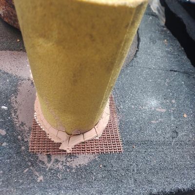 90% Filter Rating Cast Iron Slag Stopper Fireproof Filter Mesh with 0.2 KG Weight