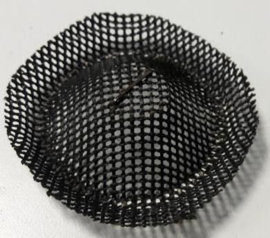 90% Filter Rating Cast Iron Slag Stopper Fireproof Filter Mesh with 0.2 KG Weight