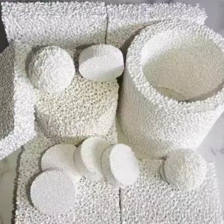 Customized Designs Alumina Foam Ceramic Filter Plate Casting Ceramic Foam Filter Block